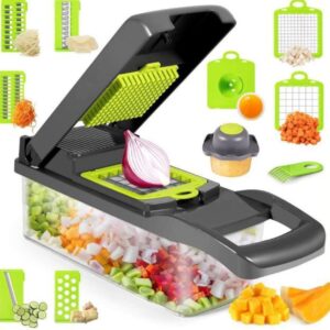 Cortador manual de vegetais 12 em 1, picador de alimentos...